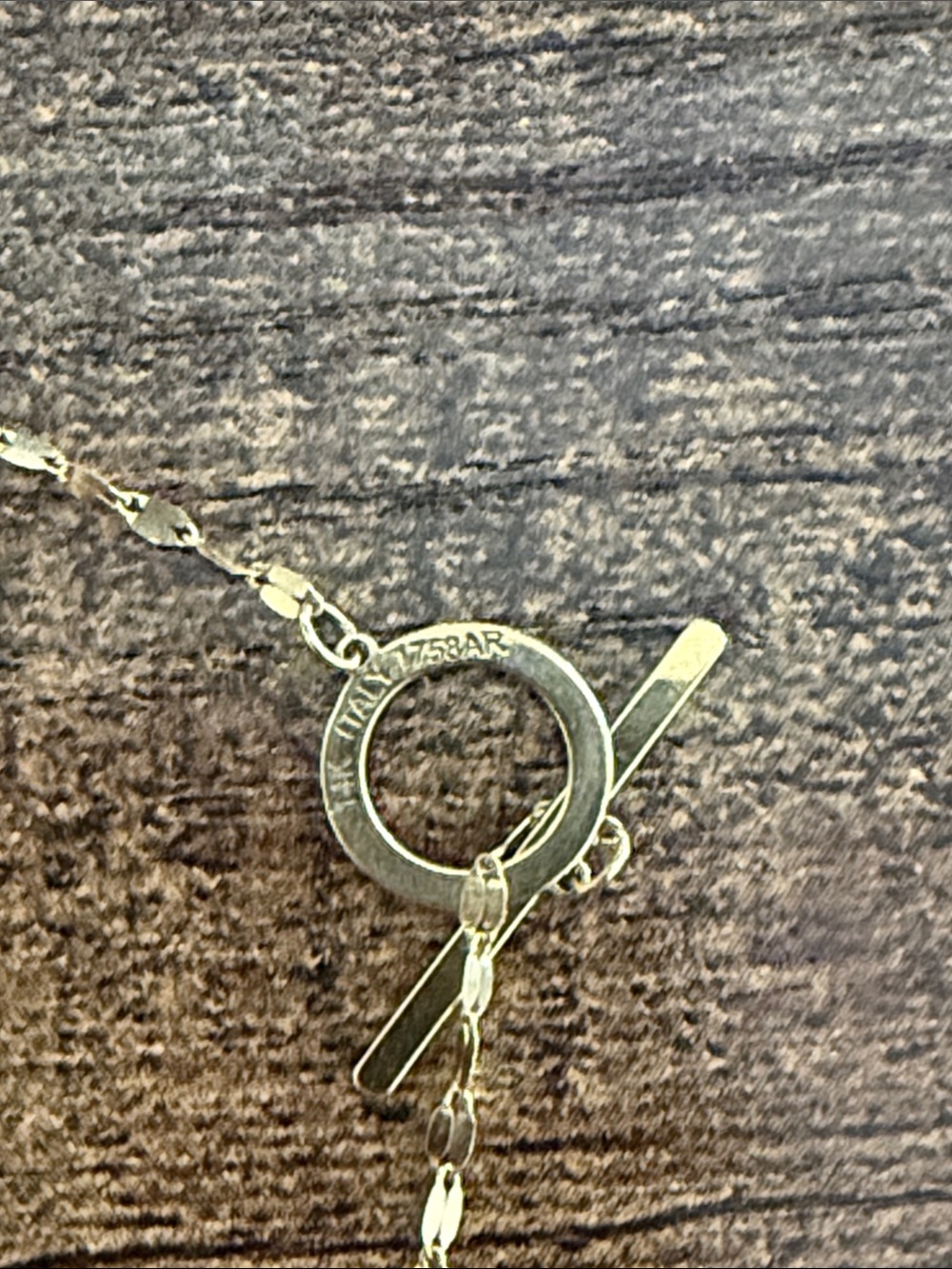 14k gold lumachina chain - 16 inches - Picture 2 of 2